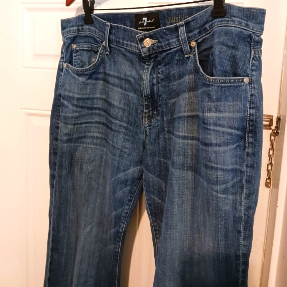 🇺🇲 7 For All Mankind Luxe Performance👖 36x30 Men Jeans, Made In America.🇺🇸
